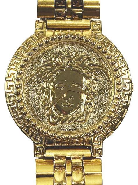 orologio versace gold plated g 10 7008001 swiss|Versace .